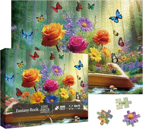 مكتبة مكتبة عتيقة رف بانورت بانغزو 1000 قطعة للبالغين ، كتب مضحكة تحدي الألغاز بانوراما ، لغز جمالي صعبة in Kuwait