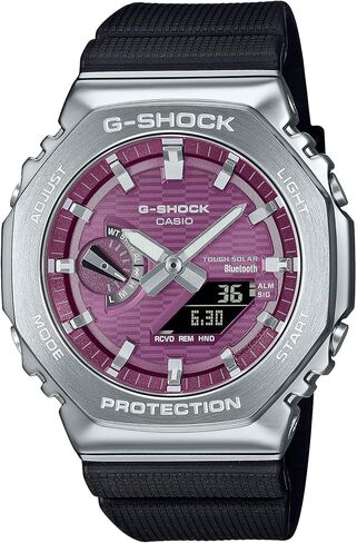 Casio G-Shock G-Steel Octagonal Burgundy Dial Watch GBM2100A-4B in Saudi Arabia