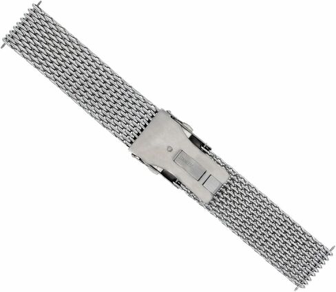 Ewatchparts 18 مم - 20 مم، 22 مم، 24 مم شبكة شارك سوار ساعة من الفولاذ بسمك 4 مم متوافق مع بريتلينغ in Kuwait