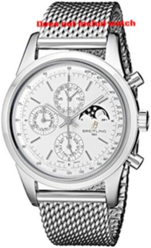 Ewatchparts 18 مم - 20 مم، 22 مم، 24 مم شبكة شارك سوار ساعة من الفولاذ بسمك 4 مم متوافق مع بريتلينغ in Kuwait