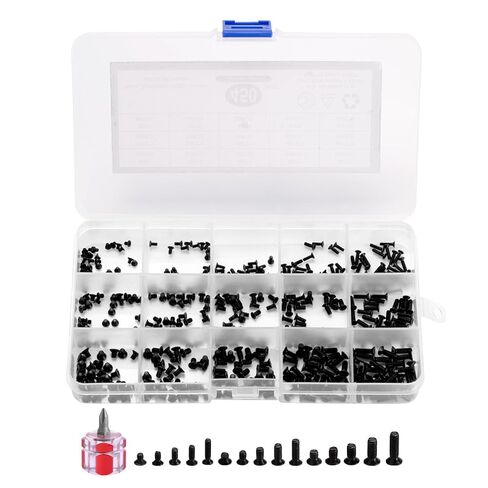 450 Pcs Eye Glasses Repair Kit, Sunglasses Screws Repair Kit, Micro Tiny Screws for Glasses Electronics Spectacles Watch Jewelry Eyeglasses Eye Glass Repairing Kits, with Screwdriver in Saudi Arabia