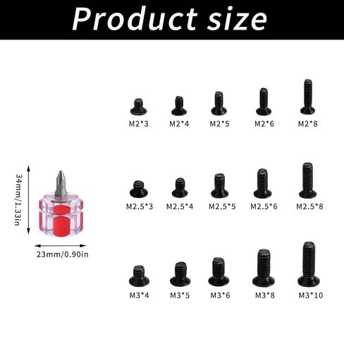 450 Pcs Eye Glasses Repair Kit, Sunglasses Screws Repair Kit, Micro Tiny Screws for Glasses Electronics Spectacles Watch Jewelry Eyeglasses Eye Glass Repairing Kits, with Screwdriver in Saudi Arabia
