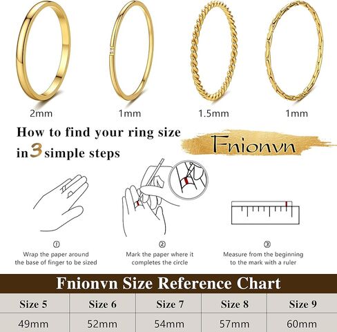 Stackable Gold Rings for Women Non Tarnish Dainty 18k Gold Plated Stainless Steel Pinky Ring Set Valentines Day Gifts Trendy Womens Jewelry Thin Bands Promise Engagement Rings for Women in Saudi Arabia