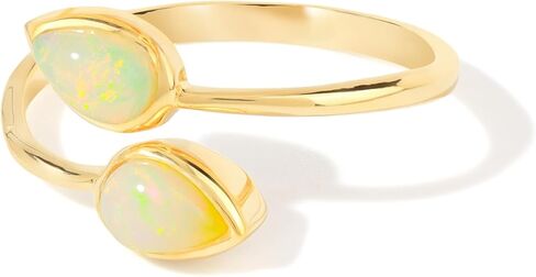 YoTreasure London الأزرق توباز قوس قزح Moonstone الإثيوبي أوبال الزبرجد الصلبة 14K مطلية بالذهب أكثر من 925 الفضة الاسترليني تجاوز الدائري للنساء هيبوالرجينيك سوليتير مجوهرات الأحجار الكريمة الأصلية in Saudi Arabia