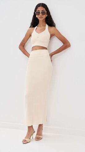 تنورة نسائية من WARDROBE.NYC ذات عمود محبوك in Saudi Arabia
