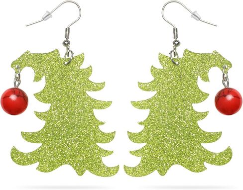 Christmas Dangle Earrings Accessories for Women Green Monster Costume Dress Up in Saudi Arabia