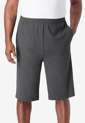 KingSize Men's Big & Tall Lightweight Longer Length Jersey Shorts 3-Pack - 9XL, Assorted Colors in Saudi Arabia