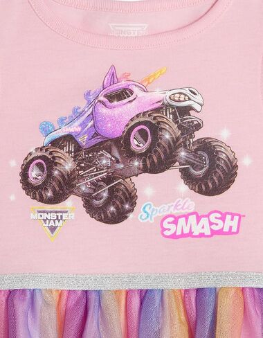 Monster Jam Girls Tulle Tutu Dress Toddler to Big Kid Sparkle Smash in Saudi Arabia