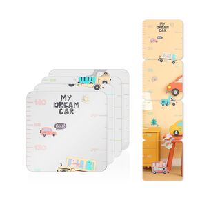 Myro - مخطط ارتفاع عكس للأطفال - مخطط نمو أكريليك مقاوم للتشويش للحضانة وغرفة النوم ومدرسة ومدرسة غرفة (Dino لطيف) in Kuwait