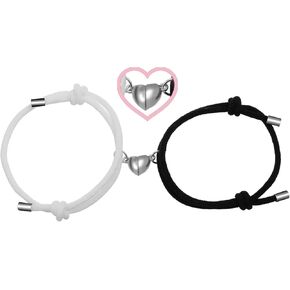 أساور الأزواج للنساء والرجال أساور متطابقة للأزواج قطعتين من أساور الحب المتطابقة مجموعة هدايا له ولها هدية عيد الميلاد لصديقها وصديقتها in Kuwait