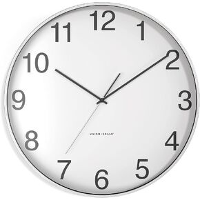Union & Scale UN57810 Essentials Wall Clock, Aluminum, 16 (UN57810) in Saudi Arabia