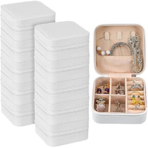 MAQUITA 10 Pcs Jewelry Travel Case, Bridesmaid Gifts, Velvet Portable Travel Organizer Small Jewelry Box Bridesmaid Proposal Gifts Box Mini Storage in Saudi Arabia