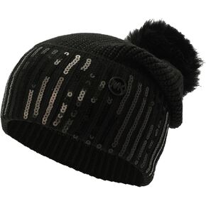 Michael Kors Womens Sequin Cuff Hat in Saudi Arabia