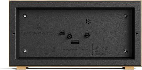 NEWGATE® Lemur Alarm Clock | Rectangular Design | Bamboo case | Ideal for Bedside, Desk or Shelf | Modern Retro Living Room, Bedroom & Office Accessory in Saudi Arabia