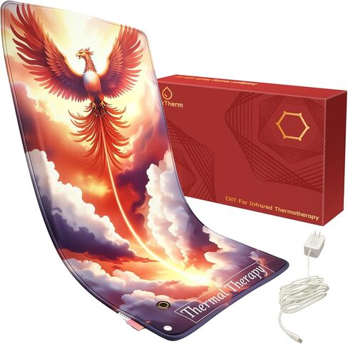 Extra Large Heating Pad with Carbon Nanotube,Fast Heating Far Infrared Therapy for Pain Relief,12V Safe and Washable, Ultra-Soft & Aromatic,Extra-Long Power Cord Allowing Flexible use(33"x17") in Saudi Arabia