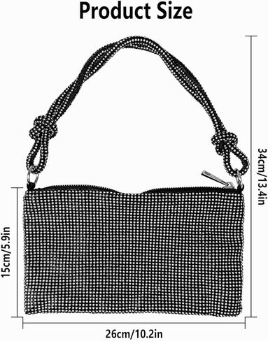 Evening Handbags, Ladies Purses for Women, Rhinestones Shining Crossbody Bags Clutch in Saudi Arabia