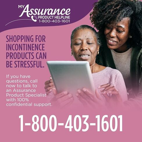 ملابس داخلية نسائية لسلس البول أثناء الليل وما بعد الولادة من Assurance، مقاس XL، قدرة امتصاص فائقة (32 قطعة) in Saudi Arabia