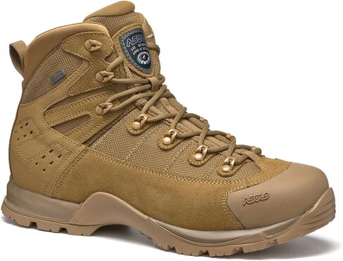 ASOLO Men's FUGITIVE TACTICAL GTX Water-Resistant Breathable Suede/Nylon High Cut Terrain Hiking Boots w/Toe Rubber Cap in Saudi Arabia