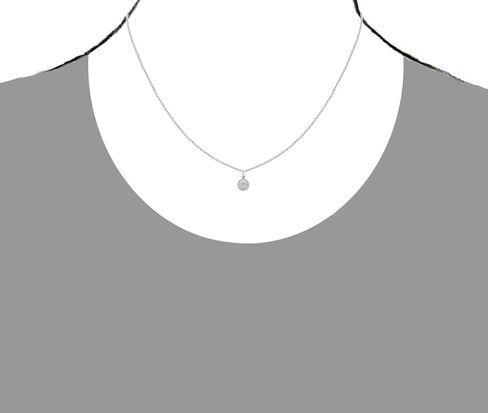Ritastephens Sterling Silver Small Round Virgin Mother Miraculous Mary Medal Charm Pendant Necklace in Saudi Arabia