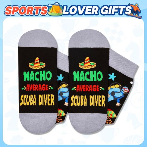 HAPPYPOP Scuba Diving Gifts Men Women - Scuba Diver Gifts, Dive Socks, Funny Socks in Saudi Arabia