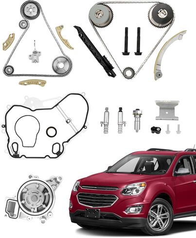 مجموعة حشية الرأس 2.4 لتر، مع مجموعة مسامير رأس الأسطوانة، متوافقة مع 2010-2017 Chevy Equinox Captiva Malibu، GMC Terrain، Buick Regal Lacrosse، GM 2.4L 2384cc 145cid L4 DOHC، # HS26517PT، ES72196 in Kuwait