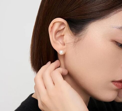 Pearl Stud Earrings, 12 Pairs Hypoallergenic White Simulated Pearl Ball Earrings Studs Set for Women Bridal, Wedding, Birthday & Christmas Jewelry Gift in Saudi Arabia