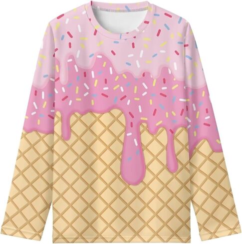 Girls Long Sleeve Shirt Boys Active T-Shirt Kids Jumper Pullover Tops in Saudi Arabia