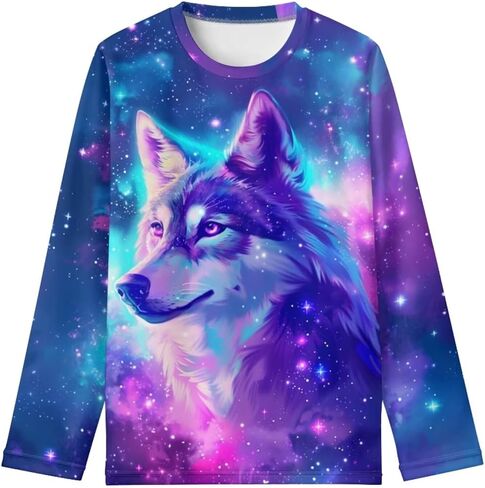 Girls Long Sleeve Shirt Boys Active T-Shirt Kids Jumper Pullover Tops in Saudi Arabia