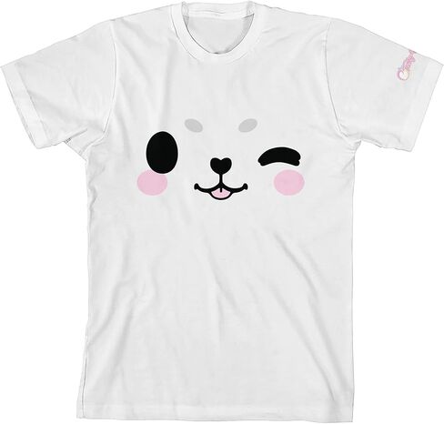 Bioworld Tasty Peach Big Seal Face Crew Neck Short Sleeve Youth Girl's White T-Shirt in Saudi Arabia