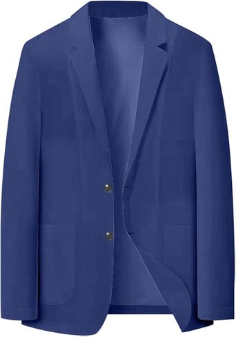 Casual Blazer for Men Slim Fit Suit Jackets Spring Summer Blazer Lightweight Two Button Sports Coat Stretch Jackets in Saudi Arabia