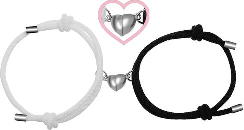 أساور الأزواج للنساء والرجال أساور متطابقة للأزواج قطعتين من أساور الحب المتطابقة مجموعة هدايا له ولها هدية عيد الميلاد لصديقها وصديقتها in Kuwait