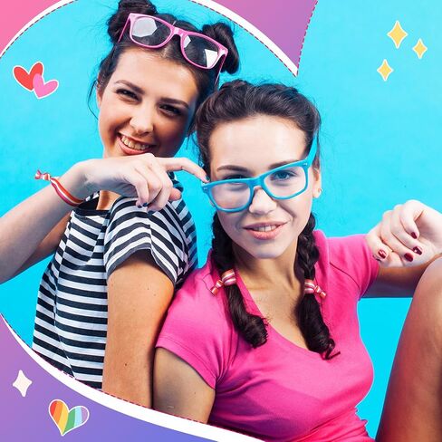 20 Pcs Lesbian Bracelet LGBTQ Rainbow Pride Bracelets Wrist Bands Hair Ties for Lesbian Women Gay Pride Month in Saudi Arabia