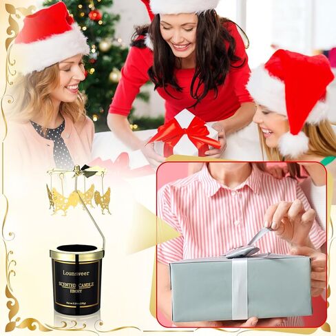 Lounsweer Chicken Gifts for Women Rotating Scented Candle with Rotatable Candle Holder Rooster Gifts for Chicken Lovers Christmas Funny Presents for Women Mom Anniversary Birthday New Year Festival in Saudi Arabia