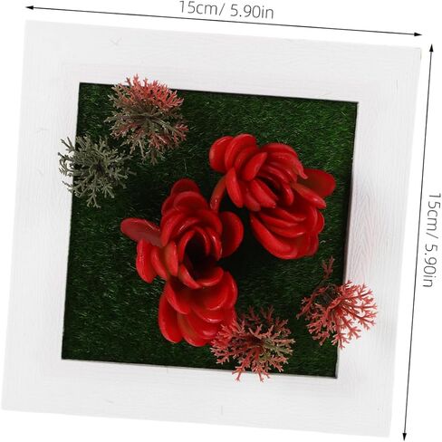 Kisangel Faux Plant Photo Frame Wall-Mounted Decor for Stylish Home Aesthetic Space-Saving Design Artificial Greenery for Indoor Spaces in Saudi Arabia