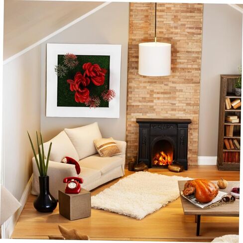 Kisangel Faux Plant Photo Frame Wall-Mounted Decor for Stylish Home Aesthetic Space-Saving Design Artificial Greenery for Indoor Spaces in Saudi Arabia