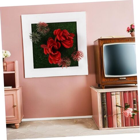 Kisangel Faux Plant Photo Frame Wall-Mounted Decor for Stylish Home Aesthetic Space-Saving Design Artificial Greenery for Indoor Spaces in Saudi Arabia