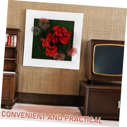 Kisangel Faux Plant Photo Frame Wall-Mounted Decor for Stylish Home Aesthetic Space-Saving Design Artificial Greenery for Indoor Spaces in Saudi Arabia