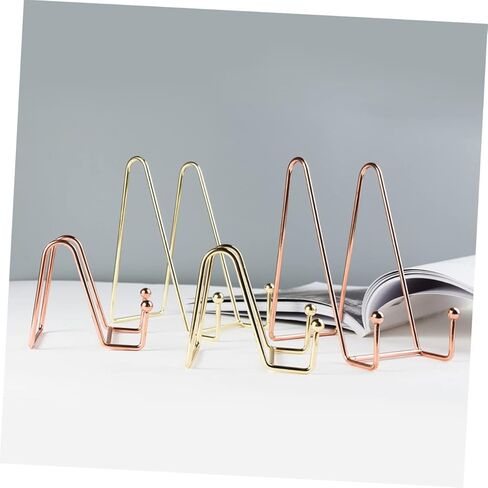 Homoyoyo Pcs Metal Photo Frame Holder Sturdy Display Stand for Books Decorative Plates for Home Countertop Birthday in Saudi Arabia
