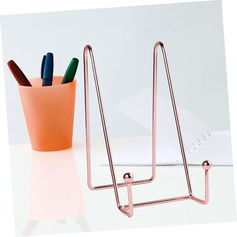 Homoyoyo Pcs Metal Photo Frame Holder Sturdy Display Stand for Books Decorative Plates for Home Countertop Birthday in Saudi Arabia