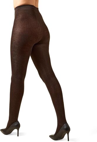MeMoi Women's Cashmere Blend Luxe Sweater Tights Black Large/X-Large in Saudi Arabia