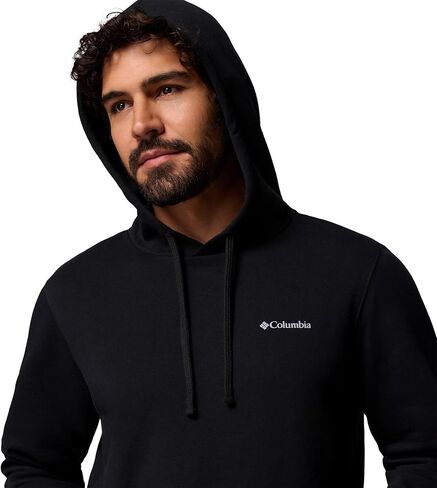 Columbia Mens Trek Graphic Hoodie, Black/Meadowland, Small in Saudi Arabia