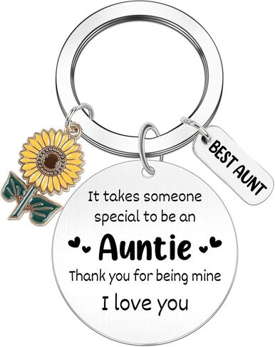 Cute Keychain for Women, Key Chains for Aunt Godmother Girls, Birthday Gifts Christmas Stocking Stuffer in Saudi Arabia