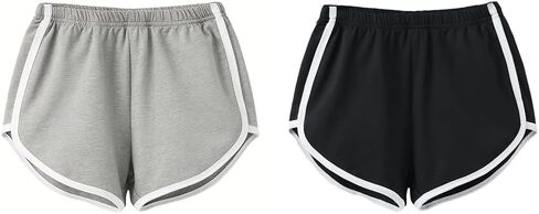 Womens Running Athletic Shorts, Dolphin Booty Active Gym Sports Shorts for Yoga Lounge Running in Saudi Arabia