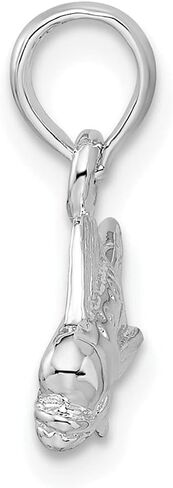 925 Sterling Silver Mahi-Mahi Fish Pendant (L-17mm, W-22mm) in Saudi Arabia