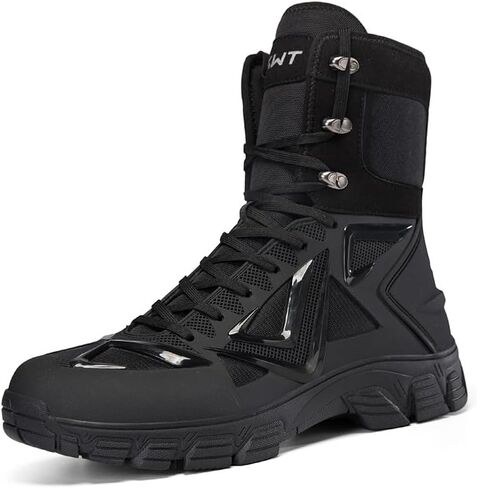 Combat Tactical Boots Hiking Walking Military Waterproof Motorcycle Boots 8 Inches Men Women for Outdoor Plus Size in Saudi Arabia
