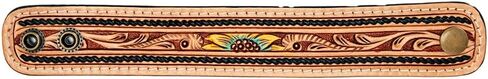 American Darling Bracelet Hand Tooled Carved Genuine Leather Women | Handmade Western Rustic in Saudi Arabia