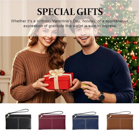 LJCZKA Leather Wristlet Purses for Women Wristlet Clutch Wallet Ladies Cellphone Credit Card Holder Wallet with Wrist Strap in Saudi Arabia