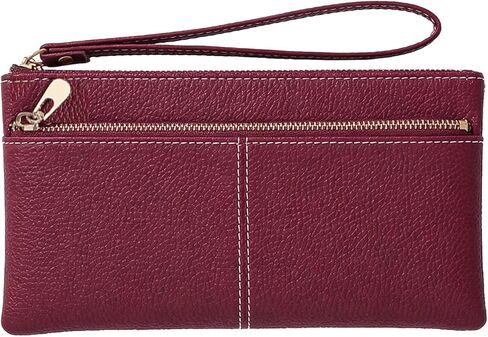 LJCZKA Leather Wristlet Purses for Women Wristlet Clutch Wallet Ladies Cellphone Credit Card Holder Wallet with Wrist Strap in Saudi Arabia