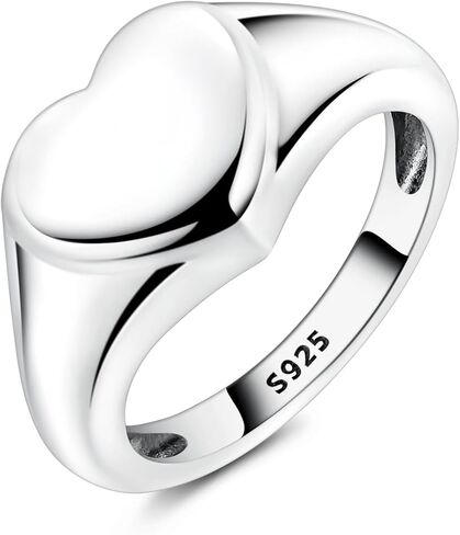 Hapour 925 Sterling Silver Rings for Women Cubic Zirconia Eternity Bands for Women Stackable Vintage Rings Statement Rings in Kuwait