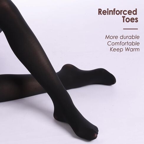 2 Pairs Semi Opaque 40 Denier Black Tights for Women, Ladder Resistant Tights for Women S-XL Black Brown Red in Saudi Arabia